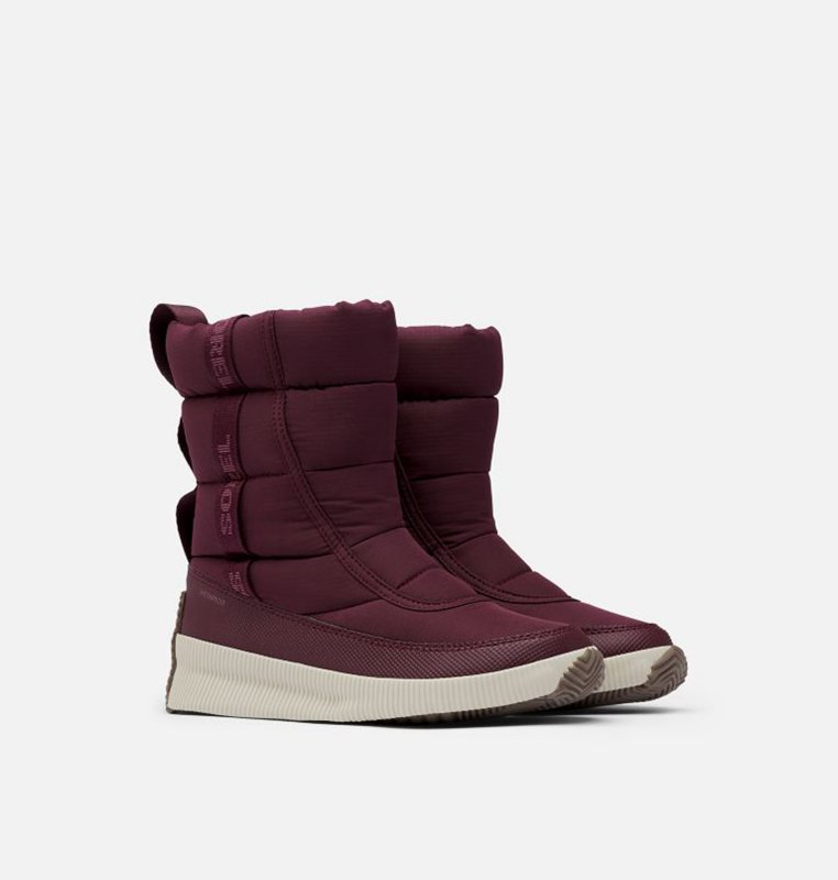 Sorel Kadın Out N About™ Puffy Mid Kısa - Kar Botu Mor - 432-SWCLKY